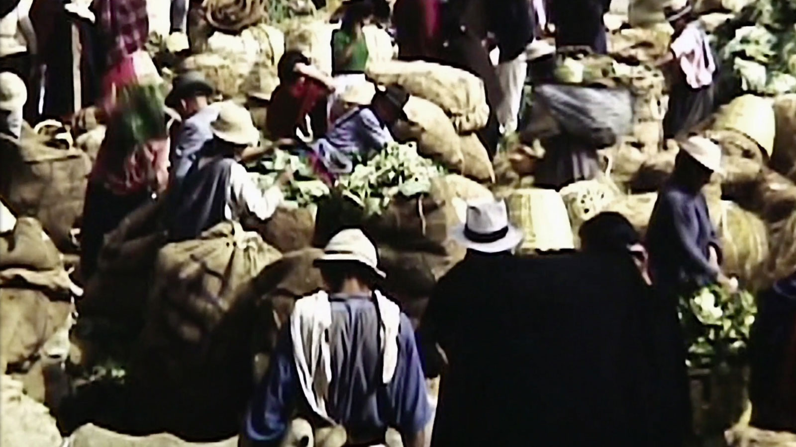 Indigenous market in Ecuador in the 1940s.